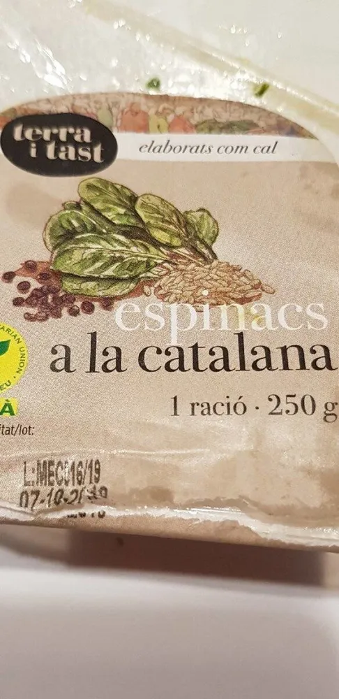 Espinacs a la catalana