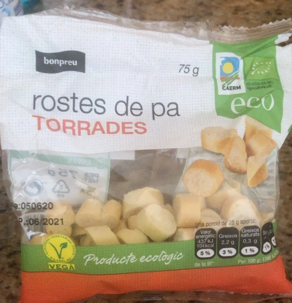 Rostes de pa torradas
