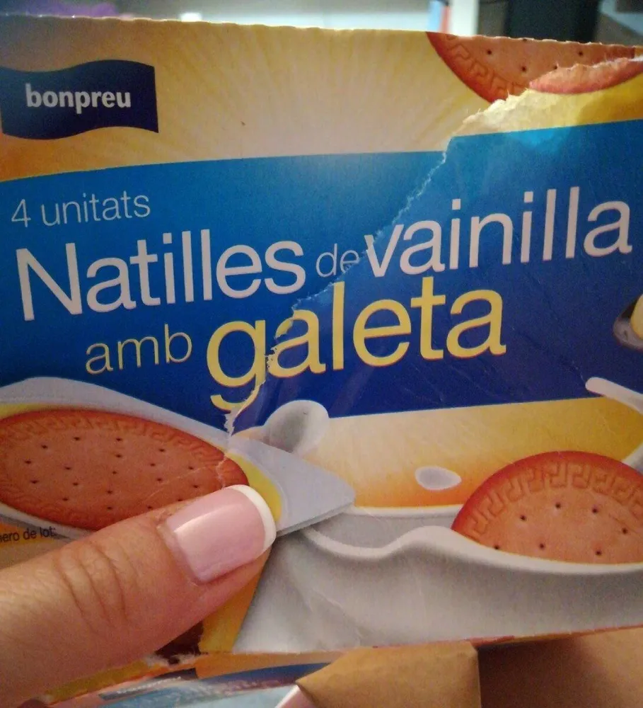 Natilles de Vainilla amb galeta