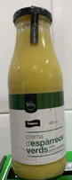 Crema d'espàrrecs verds amb pernil serrano