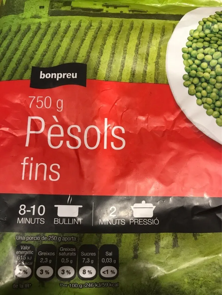 Guisantes finos