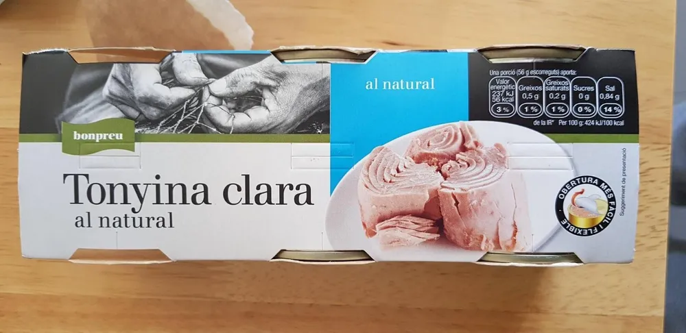 Tonyina clara al natural