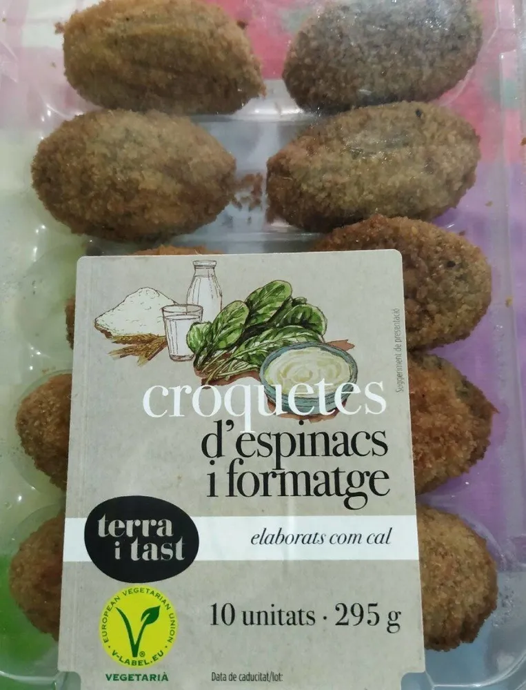 Croquetes d'espinacs i formatge