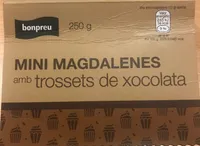 Mini magdalenas con trocitos de chocolate