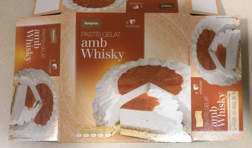 Pastís Gelat amb Whisky