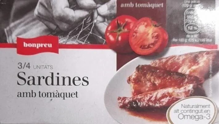 Sardines amb tomàquet
