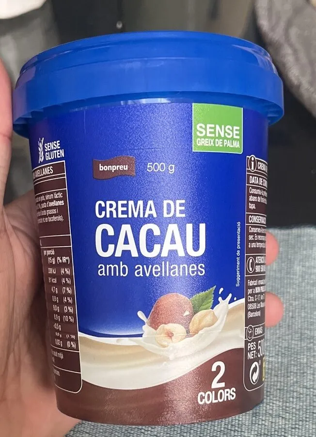 Crema de cacau amb avellanes