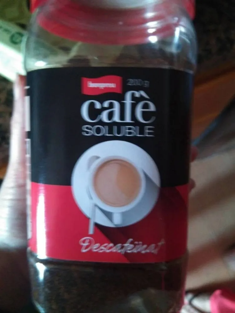 cafè soluble descafeïnat