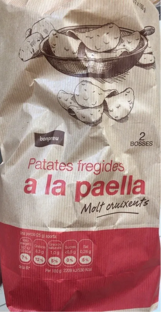 Patates fregides a la paella