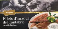 Filets d'anxova del Cantàbric