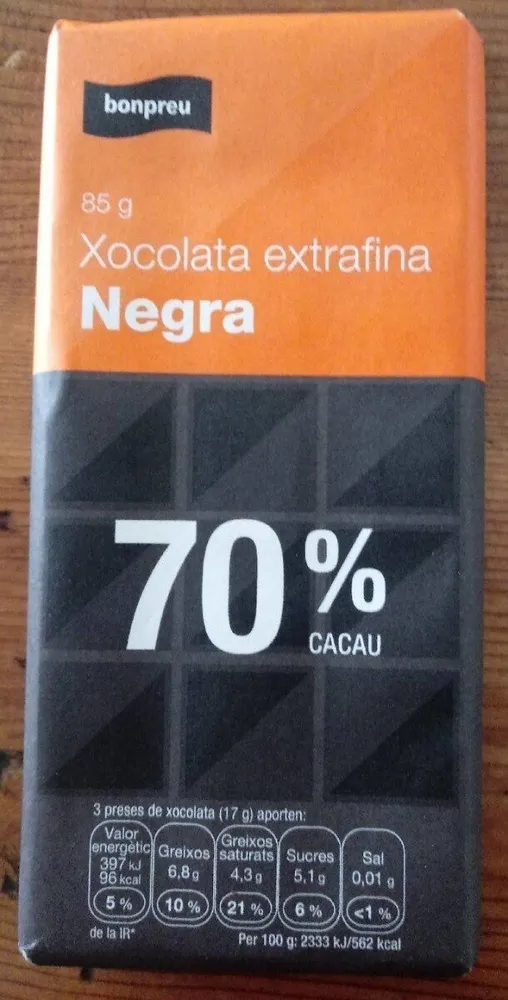 Xocolata extrafina Negra