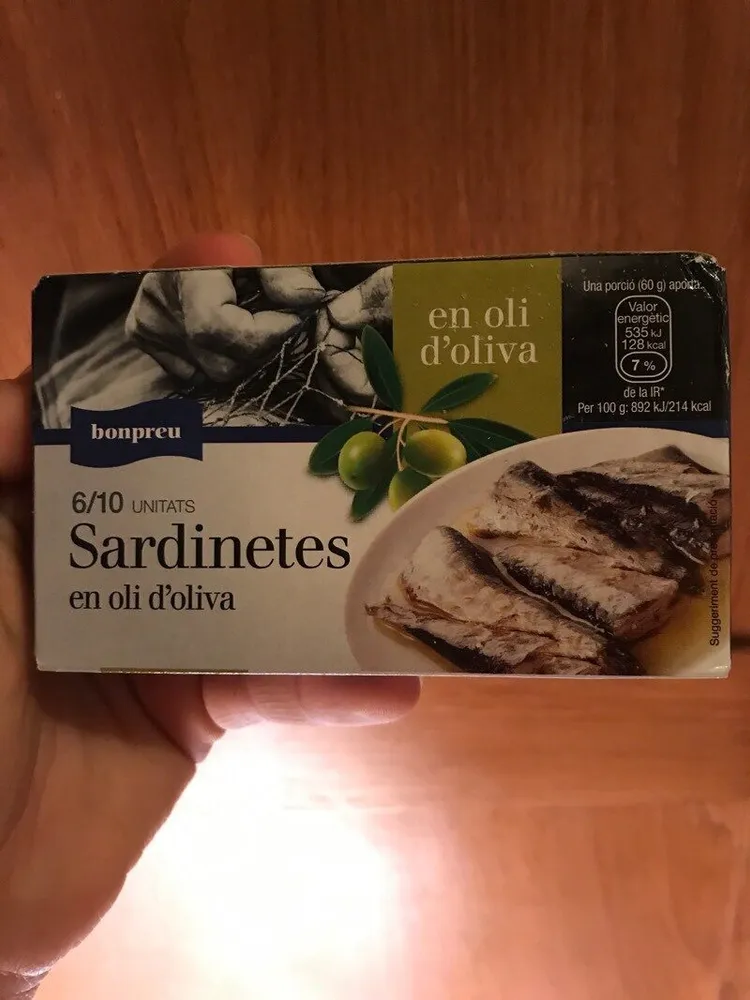 Sardinetes en oli d'oliva