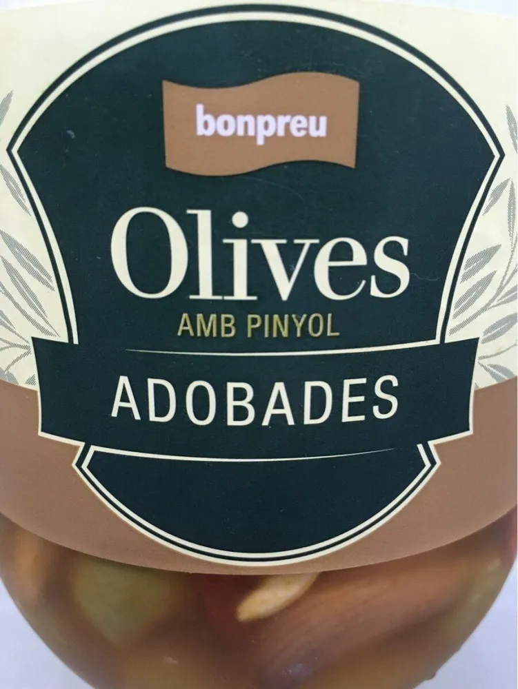 Olives amb pinyol adobades