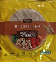 Tortilla de trigo 100% integral