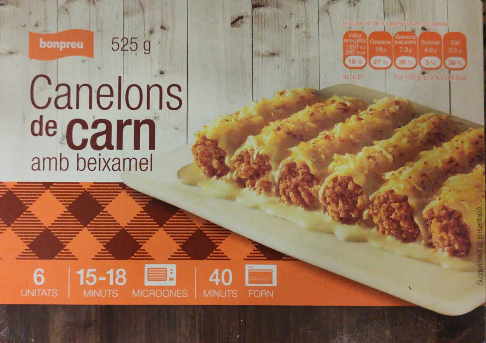 Canelons de carn