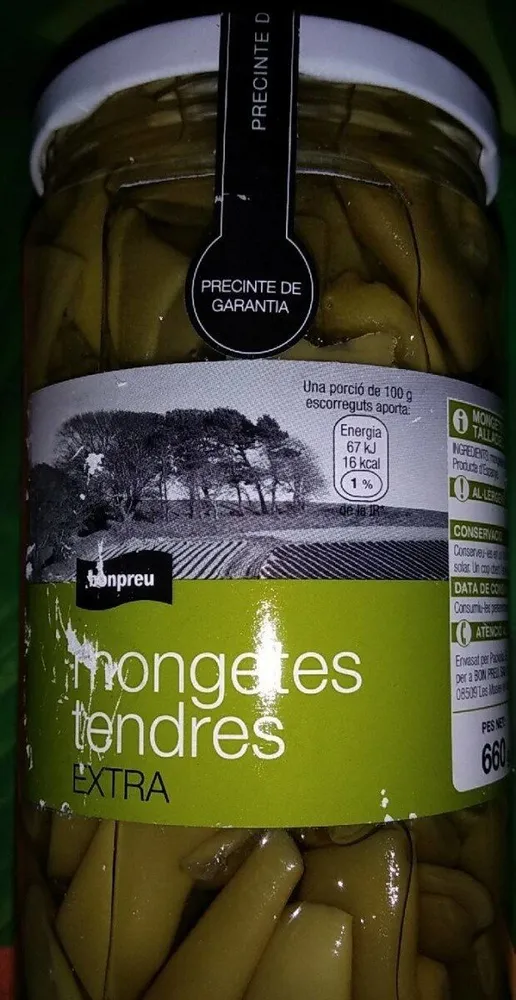 Haricots verts tendres