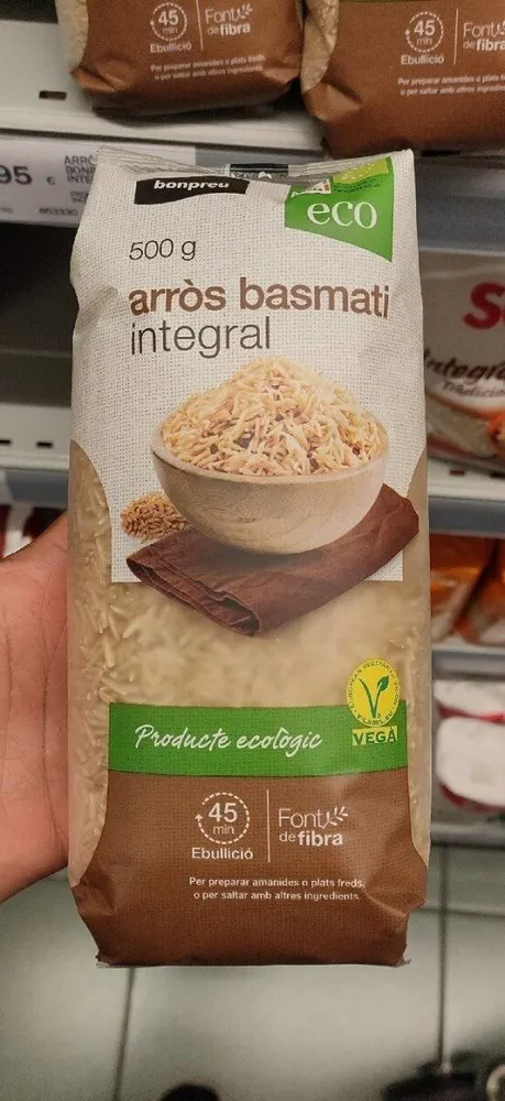 Arros basmati integral Bonpreu