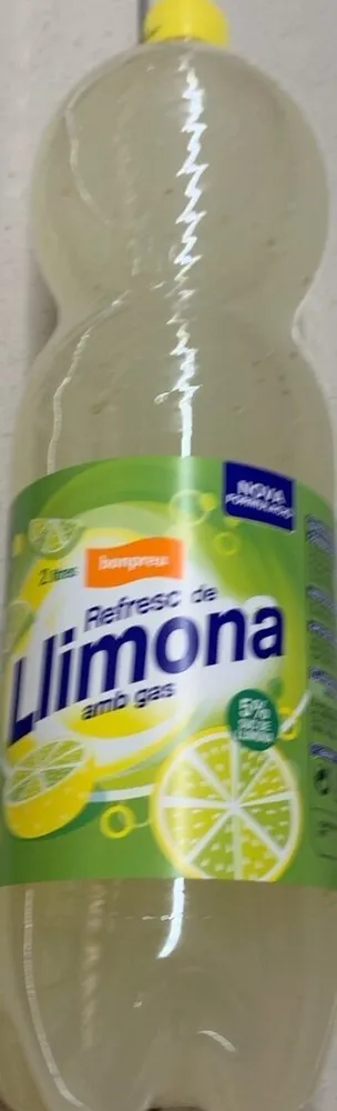 Refresc de llimona amb gas