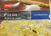 Pizza cuatros quesos al horno de piedra