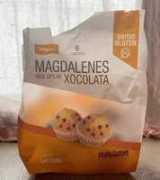 Magdalenes amb xips de xocolata