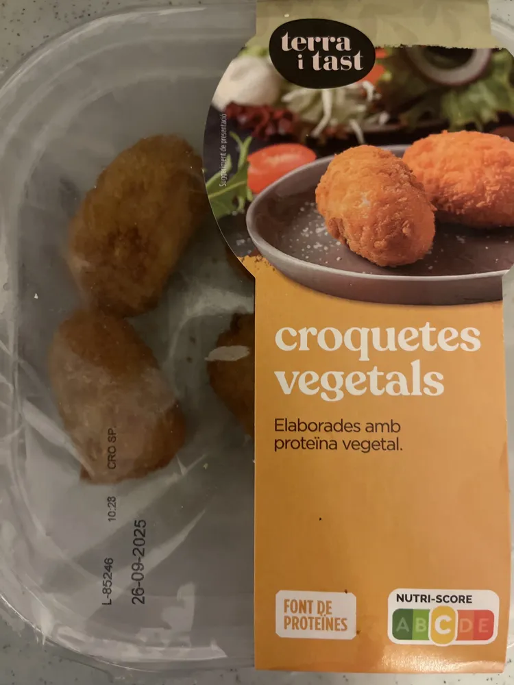 Croquetes vegetals