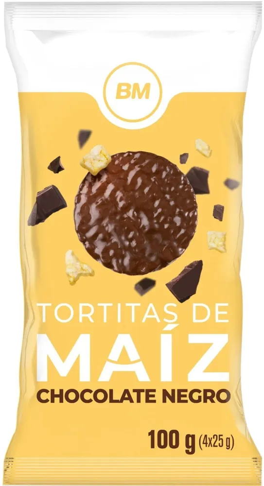 Tortitas De Maiz Chocolate Negro