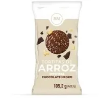 Tortitas de arroz de integral chocolate negro