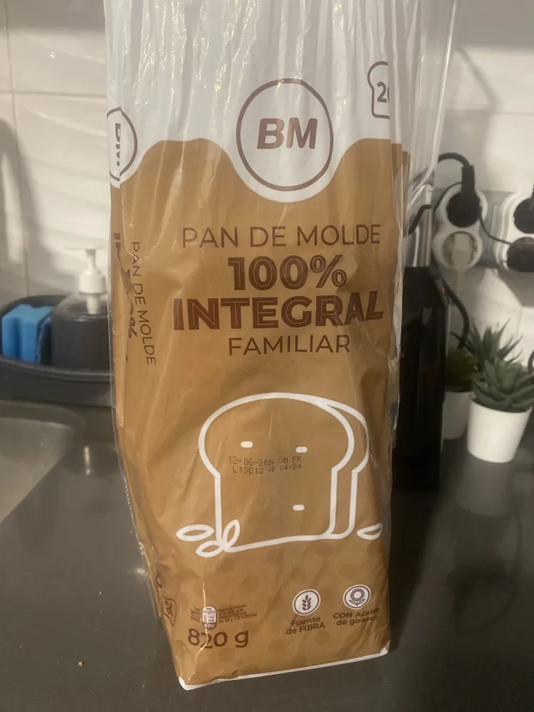 Pan De Molde Integral Familiar