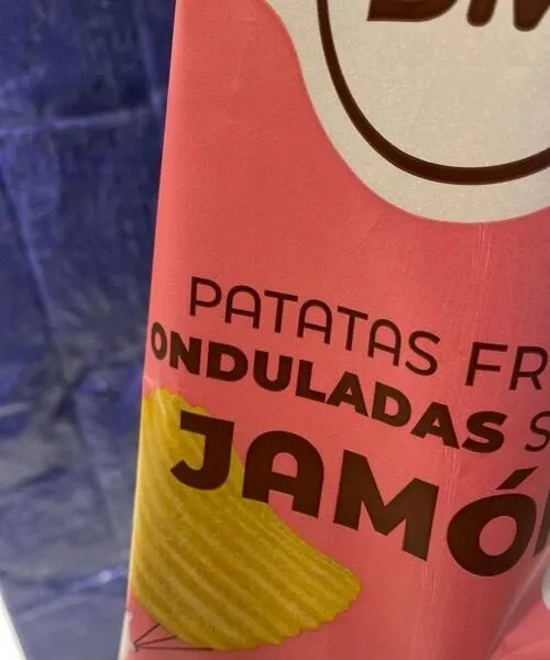 Patatas fritas onduladas Jamón