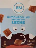 Almohadillas rellenas de leche