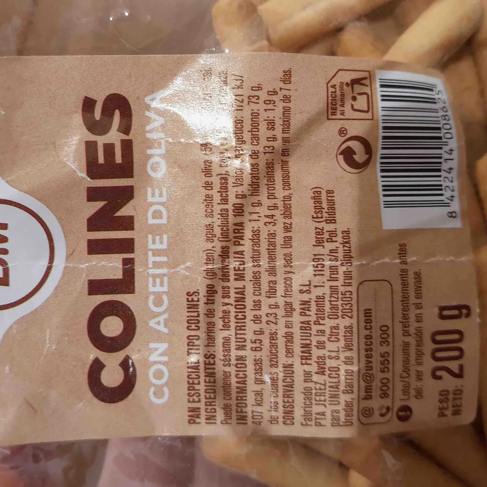 Colines con aceite de oliva