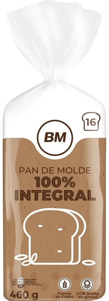 Pan de Molde 100% Integral