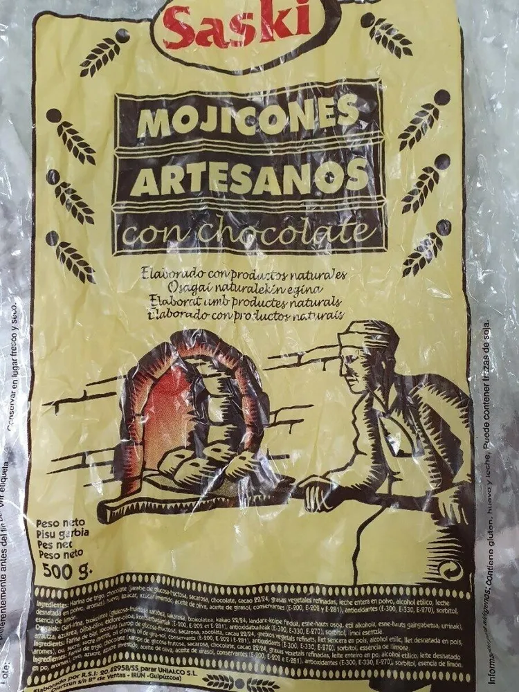 Mojicones artesanos con chocolate