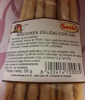 Bastones zig zag con sal