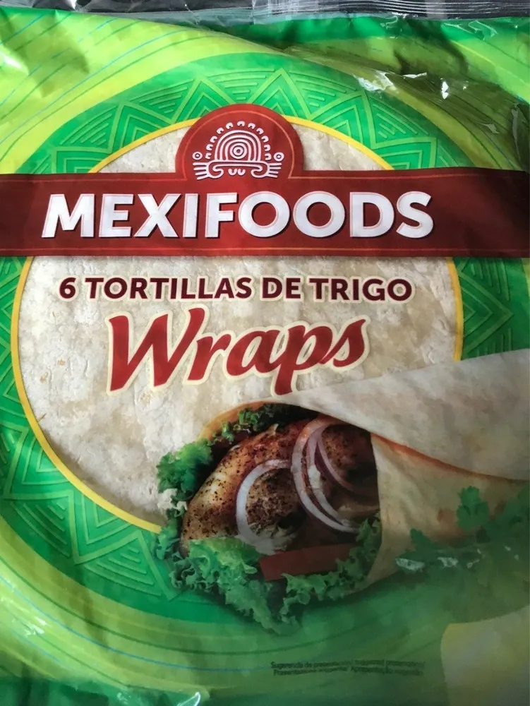6 tortillas de trigo Wraps