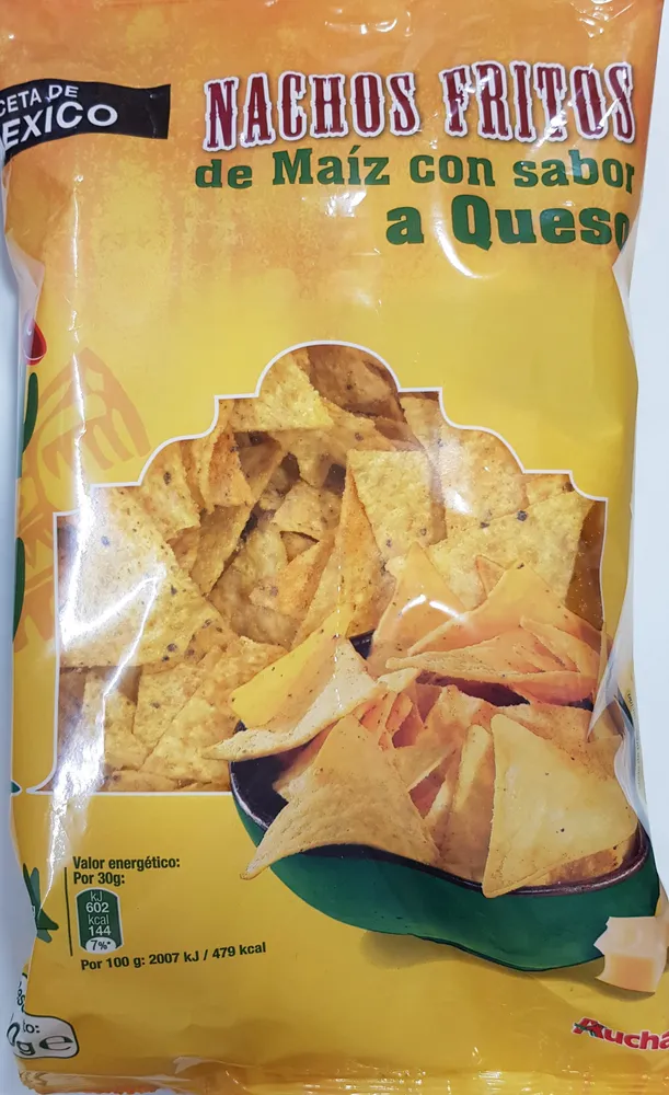 Nachos Fritos de Maíz con sabor a queso