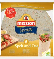 Wraps con espelta y avena
