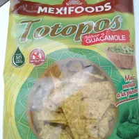 Totopos sabor a guacamole