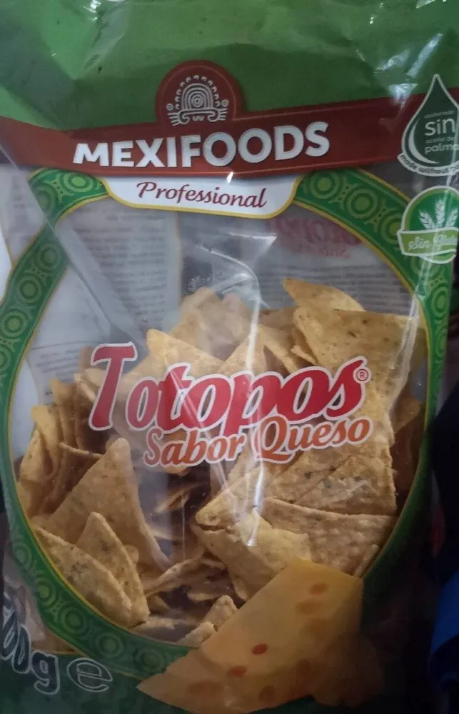 Totopos sabor queso