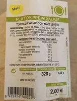 Tortilla wrap con maiz