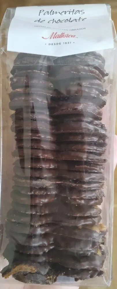 Palmeritas de chocolate