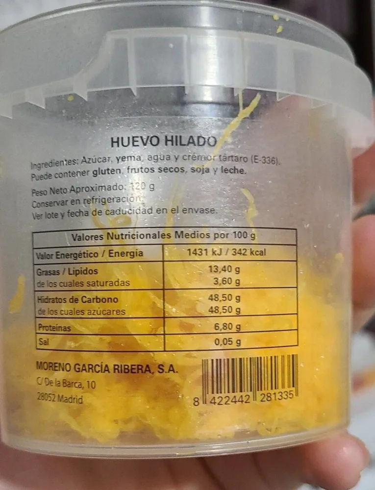 Huevo hilado