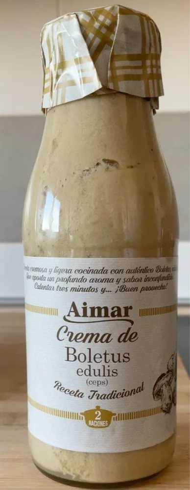 Crema de boletus edulis