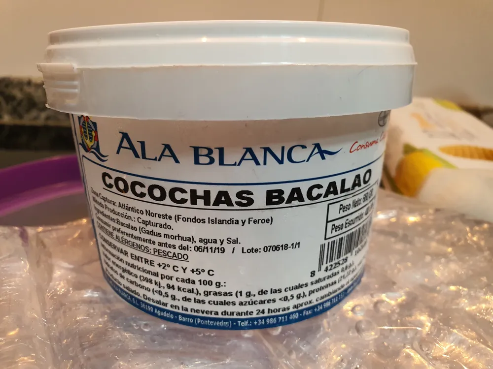 Cocochas de bacalao