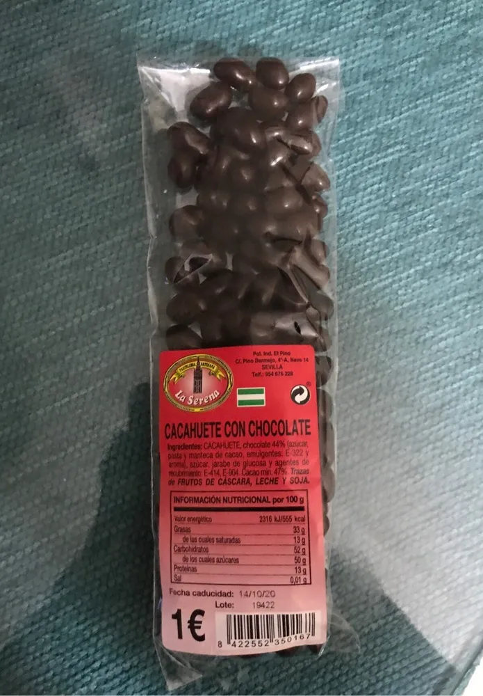 Cacahuete con chocolate