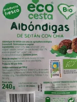 Albóndigas de seitán con chía