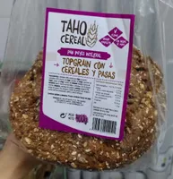 Taho cereal top grain con cereales y pasas