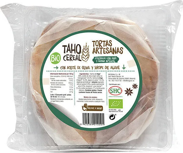 Tortas artesanas con anís y harina integral ecológicas