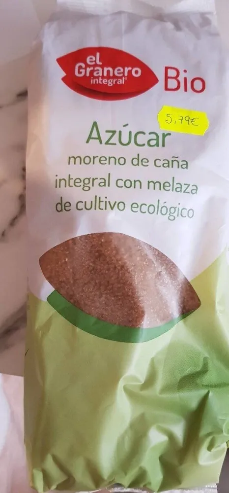 Azúcar Moreno de caña integral con melaza