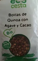 Bolitas de quinoa con agave y cacao